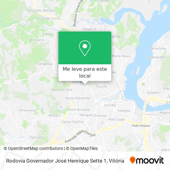 Rodovia Governador José Henrique Sette 1 mapa