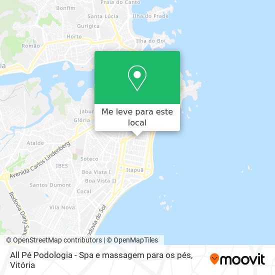 All Pé Podologia - Spa e massagem para os pés mapa