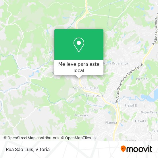 Rua São Luís mapa