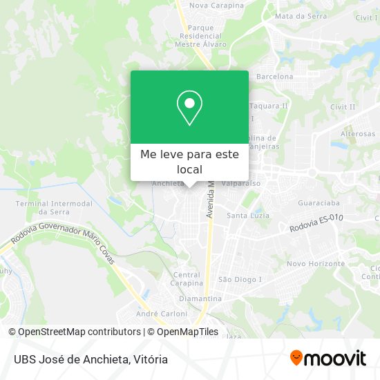 UBS José de Anchieta mapa