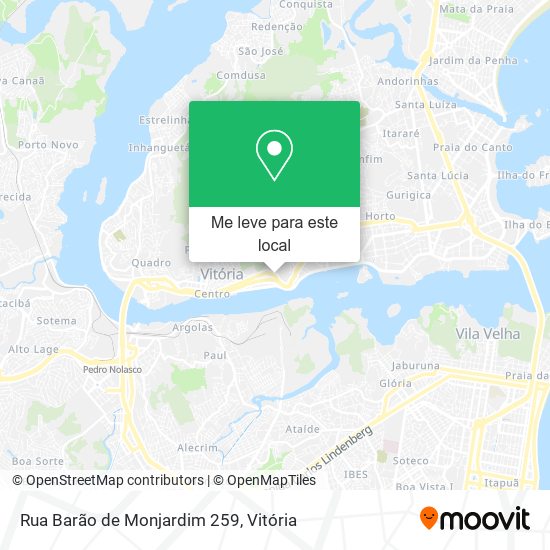 Rua Barão de Monjardim 259 mapa