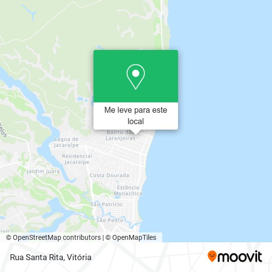 Rua Santa Rita mapa