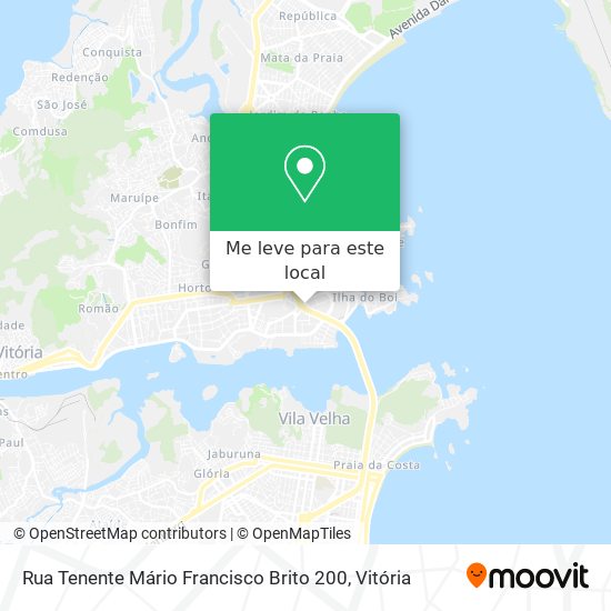 Rua Tenente Mário Francisco Brito 200 mapa