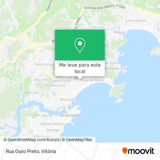 Rua Ouro Preto mapa