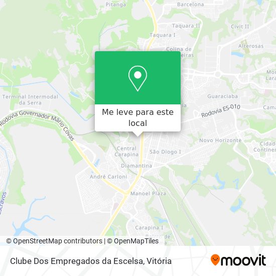 Clube Dos Empregados da Escelsa mapa