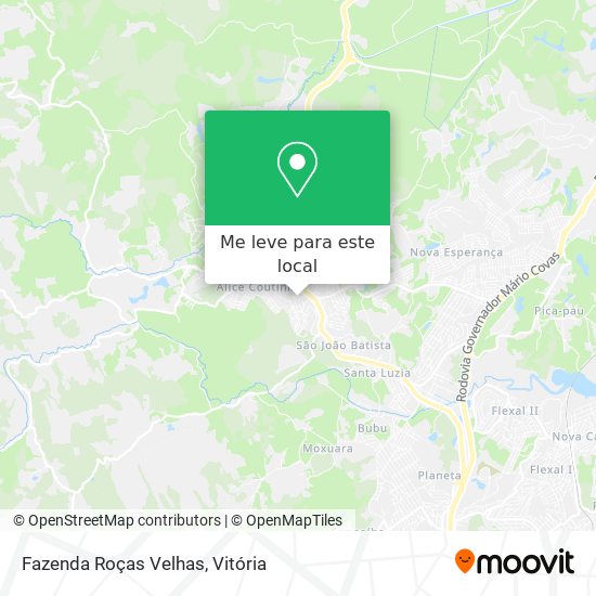 Fazenda Roças Velhas mapa