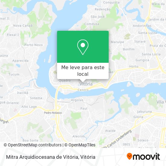 Mitra Arquidiocesana de Vitória mapa