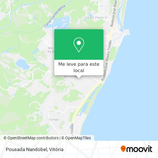 Pousada Nandobel mapa