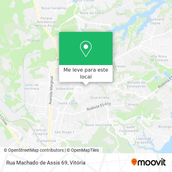 Rua Machado de Assis 69 mapa
