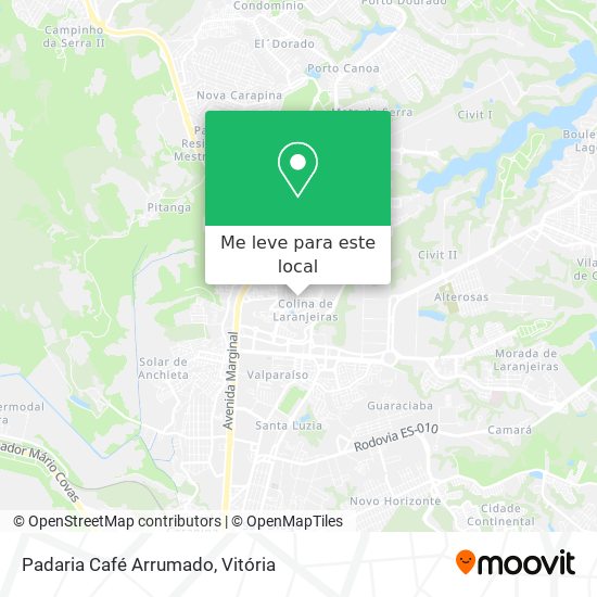 Padaria Café Arrumado mapa