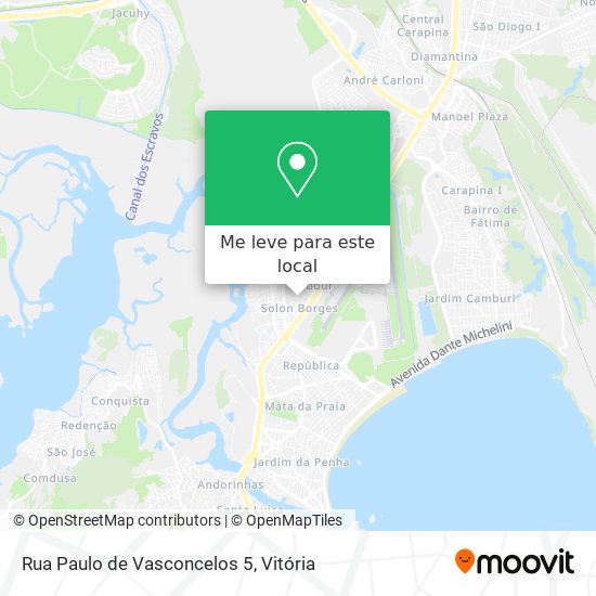 Rua Paulo de Vasconcelos 5 mapa