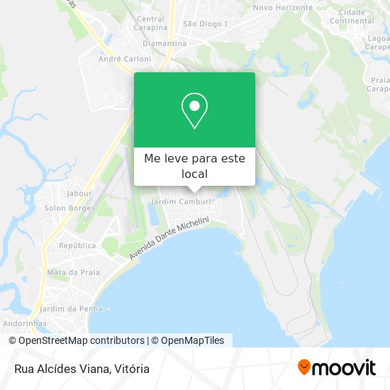 Rua Alcídes Viana mapa