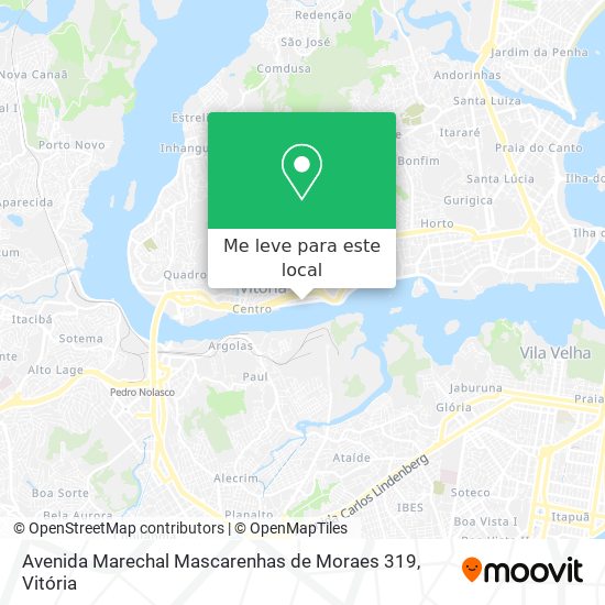 Avenida Marechal Mascarenhas de Moraes 319 mapa