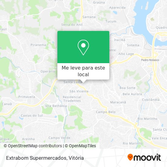 Extrabom Supermercados mapa