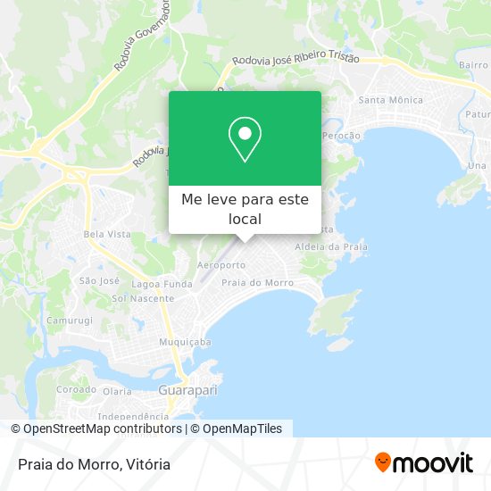 Praia do Morro mapa