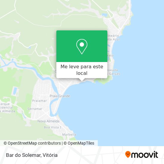 Bar do Solemar mapa