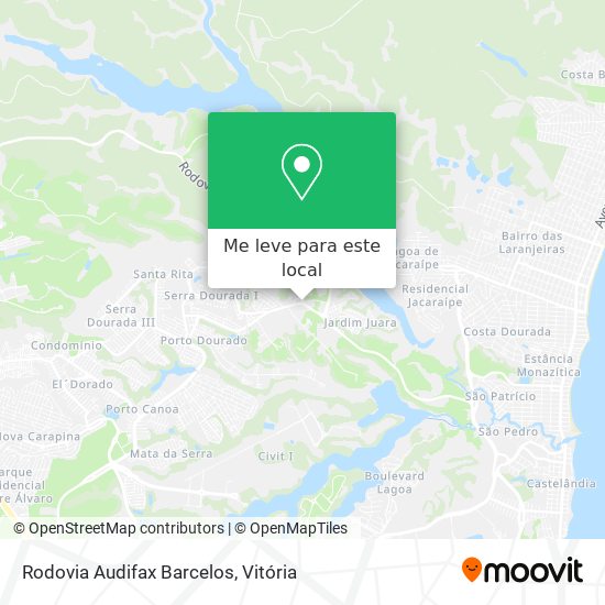 Rodovia Audifax Barcelos mapa