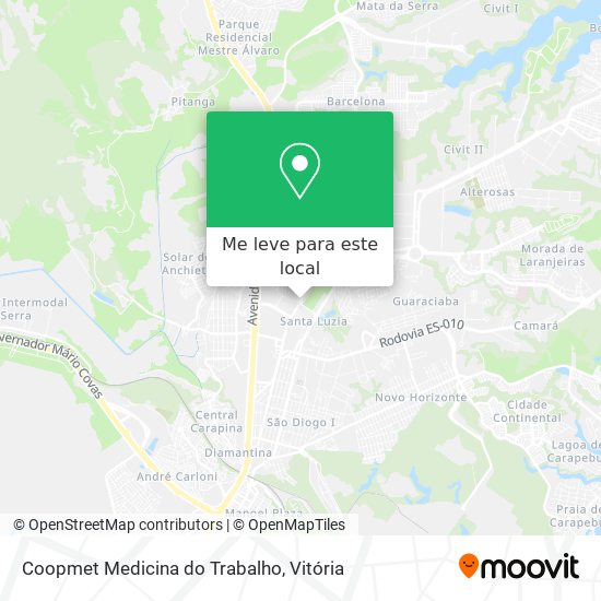 Coopmet Medicina do Trabalho mapa