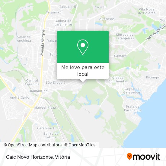 Caic Novo Horizonte mapa