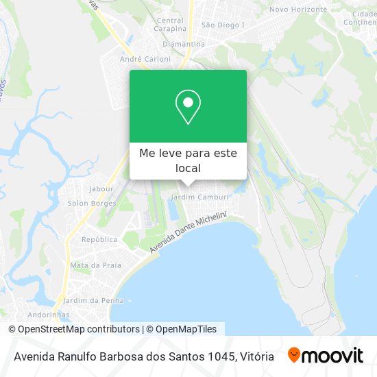 Avenida Ranulfo Barbosa dos Santos 1045 mapa