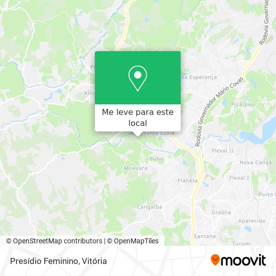 Presídio Feminino mapa