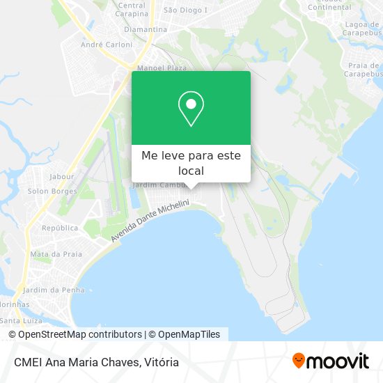 CMEI Ana Maria Chaves mapa