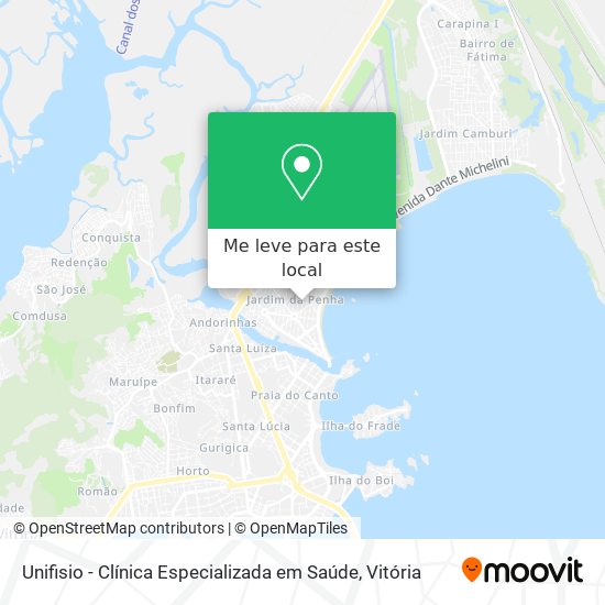 Unifisio - Clínica Especializada em Saúde mapa