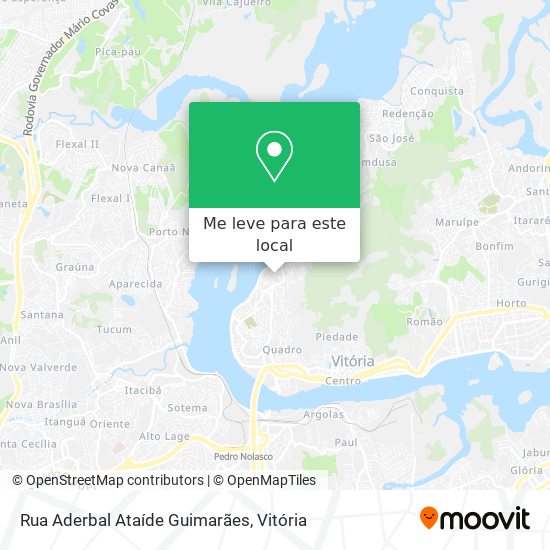 Rua Aderbal Ataíde Guimarães mapa