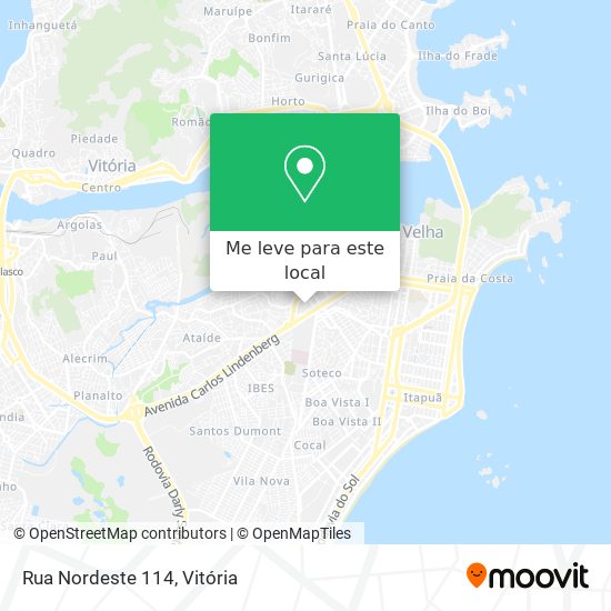 Rua Nordeste 114 mapa