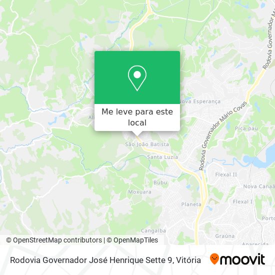 Rodovia Governador José Henrique Sette 9 mapa