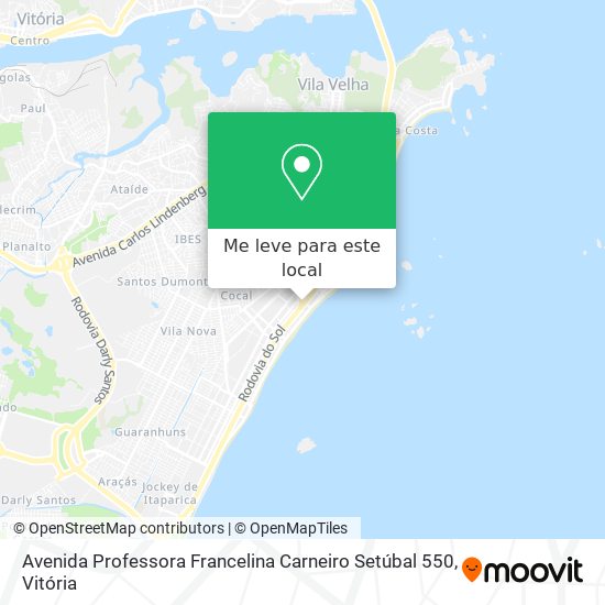 Avenida Professora Francelina Carneiro Setúbal 550 mapa
