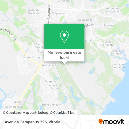 Avenida Carapebus 226 mapa