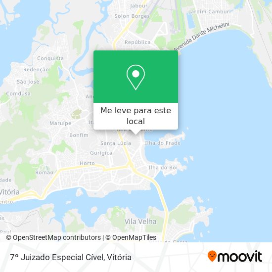 7º Juizado Especial Cível mapa