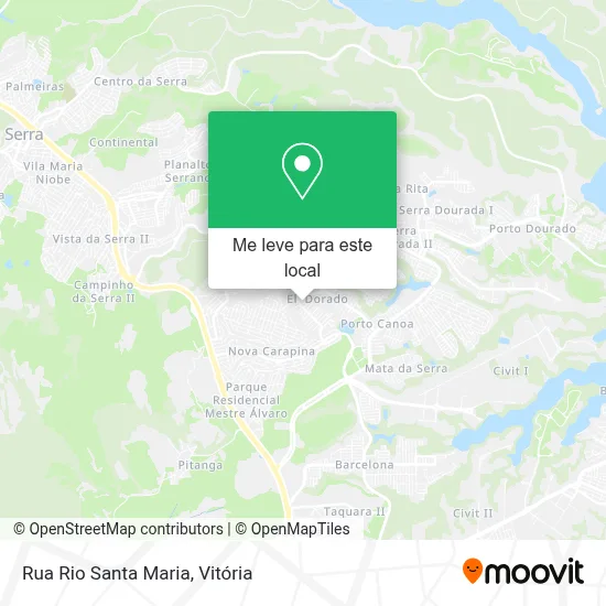 Rua Rio Santa Maria mapa