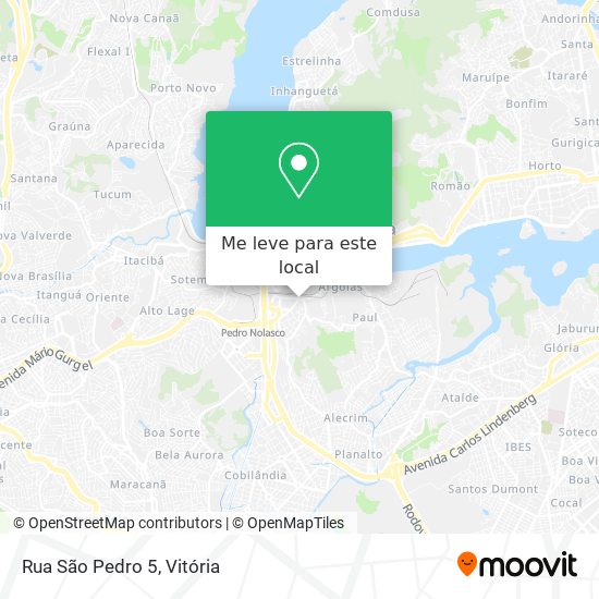 Rua São Pedro 5 mapa