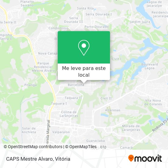 CAPS Mestre Alvaro mapa