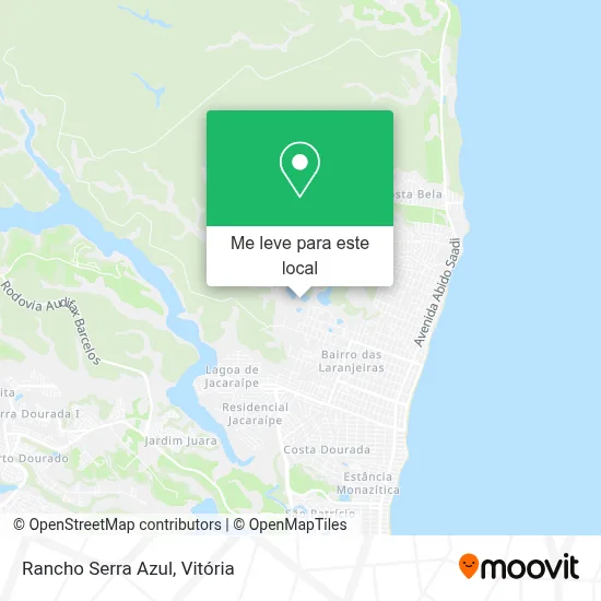 Rancho Serra Azul mapa