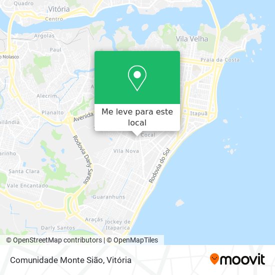 Comunidade Monte Sião mapa