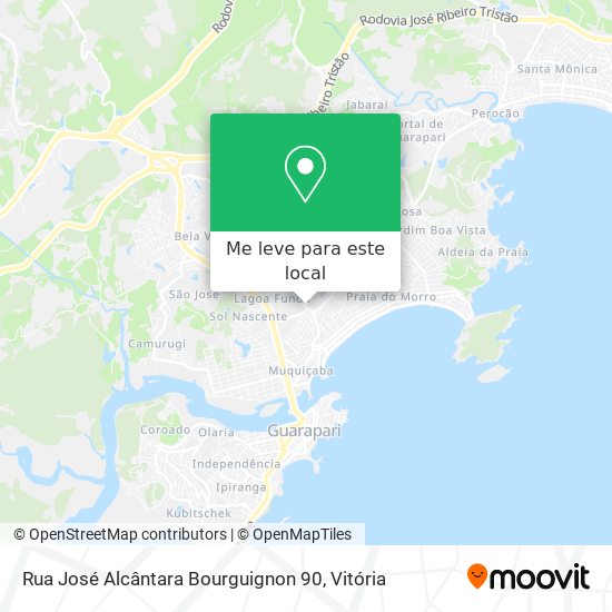 Rua José Alcântara Bourguignon 90 mapa