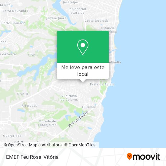 EMEF Feu Rosa mapa