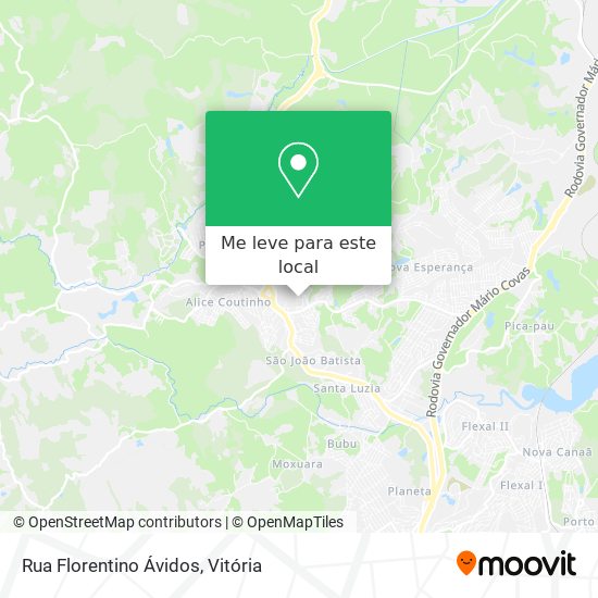Rua Florentino Ávidos mapa
