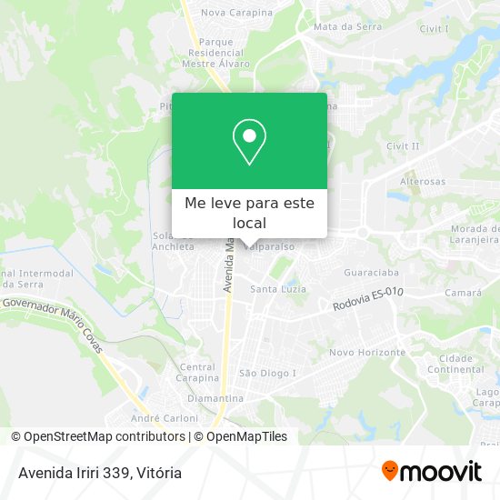 Avenida Iriri 339 mapa