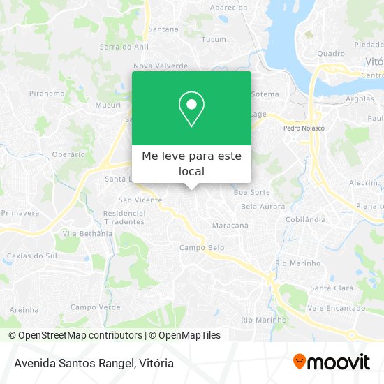 Avenida Santos Rangel mapa