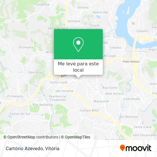 Cartório Azevedo mapa