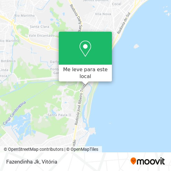Fazendinha Jk mapa