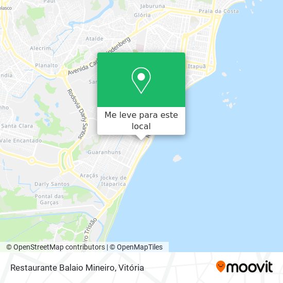 Restaurante Balaio Mineiro mapa