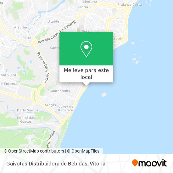 Gaivotas Distribuidora de Bebidas mapa