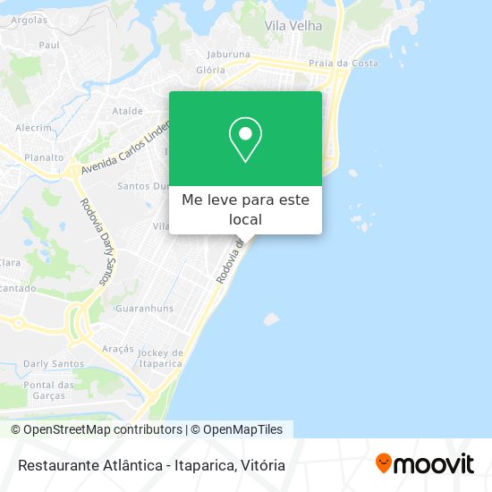 Restaurante Atlântica - Itaparica mapa