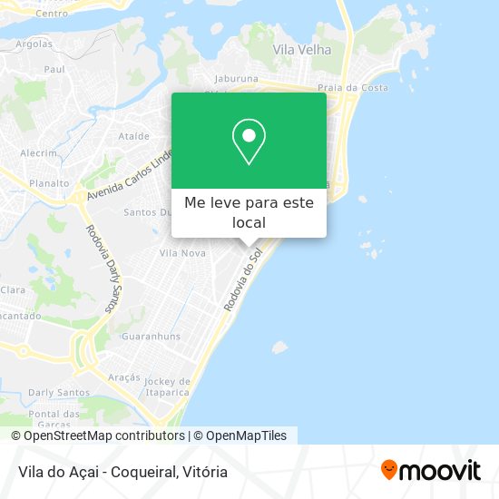 Vila do Açai - Coqueiral mapa