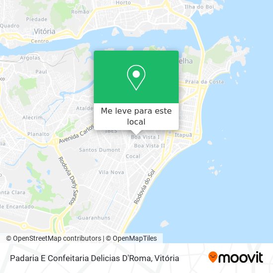 Padaria E Confeitaria Delicias D'Roma mapa